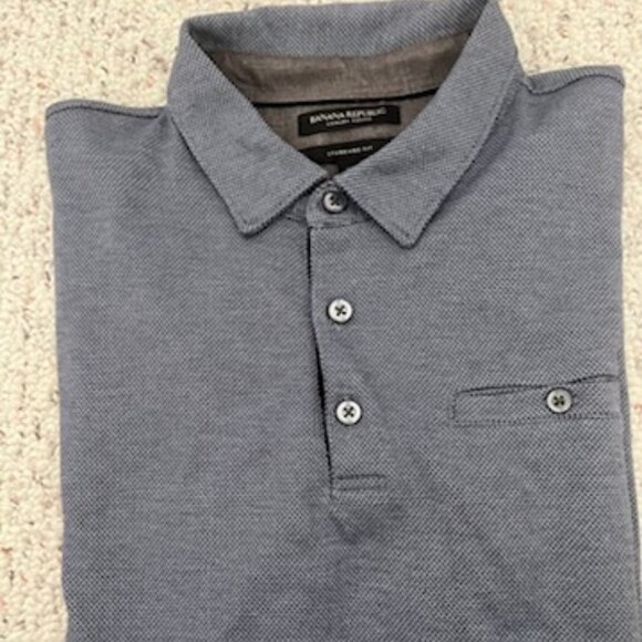 Banana Republic polo:  blue, gently worn, and versatile - Picture 1 of 4